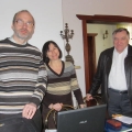 Za chwilę sesja I. Od lewej: doc. M. Tarełko, doc. I. Synkowa, prof. Cz. Łapicz (fot. JMŁ.)