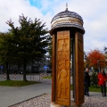 Przy Pomniku Wielokulturowości. Tablica poświęcona Tatarom – muzułmanom. (fot. Galina Miszkiniene)