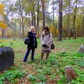 Rozmowa o zwyczajach pogrzebowych Tatarów: doc. I. Synkowa oraz dr A. Luto-Kamińska  (fot. Galina Miszkiniene)